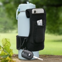 Water Bottle Pouch with Cell Phone Pocket