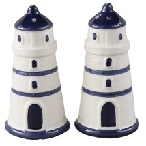 Nautical Kitchen Collection - Lighthouse Salt & Pepper Shaker Set