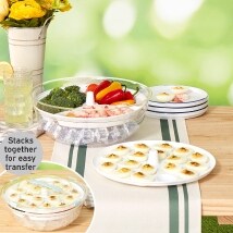 8-Compartment Veggie Serving Tray