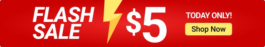 $5 Flash sale - shop now