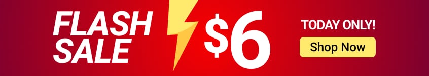 $6 Flash sale - shop now!